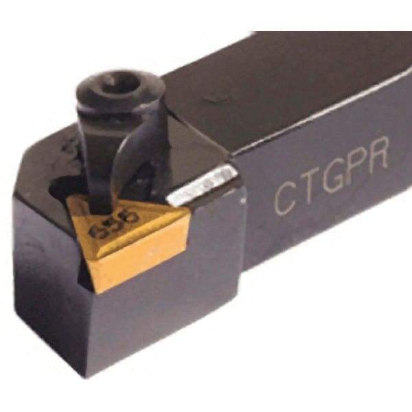 Iscar - CTGP, Right Hand Cut, 3/4" Shank Height x 3/4" Shank Width, Neutral/Positive Rake Indexable Turning Toolholder - 4-1/2" OAL, TP..32.. Insert Compatibility, Series Isoturn - USA Tool & Supply