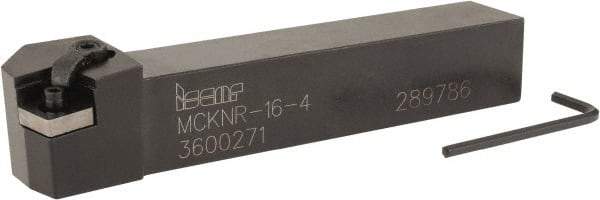 Iscar - MCKN, Right Hand Cut, 75° Lead Angle, 1" Shank Height x 1" Shank Width, Negative Rake Indexable Turning Toolholder - 6" OAL, CN..43.. Insert Compatibility, Series Isoturn - USA Tool & Supply
