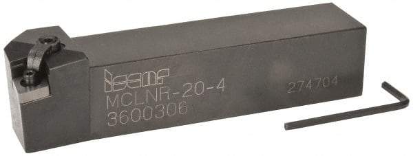 Iscar - MCLN, Right Hand Cut, 5° Lead Angle, 1-1/4" Shank Height x 1-1/4" Shank Width, Negative Rake Indexable Turning Toolholder - 6" OAL, CN.. Insert Compatibility, Series Comlock - USA Tool & Supply