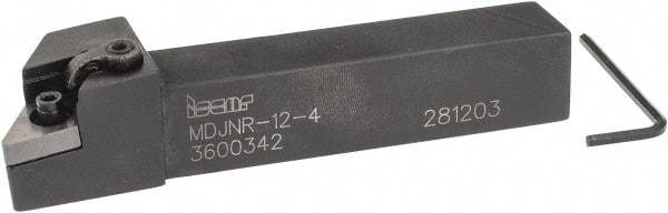 Iscar - MDJN, Right Hand Cut, 3° Lead Angle, 3/4" Shank Height x 3/4" Shank Width, Negative Rake Indexable Turning Toolholder - 4-1/2" OAL, DN..43. Insert Compatibility, Series Isoturn - USA Tool & Supply