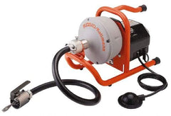 Ridgid - Electric Battery Drain Cleaning Machine - For 3/4" to 2" Pipe, 35' Cable - USA Tool & Supply