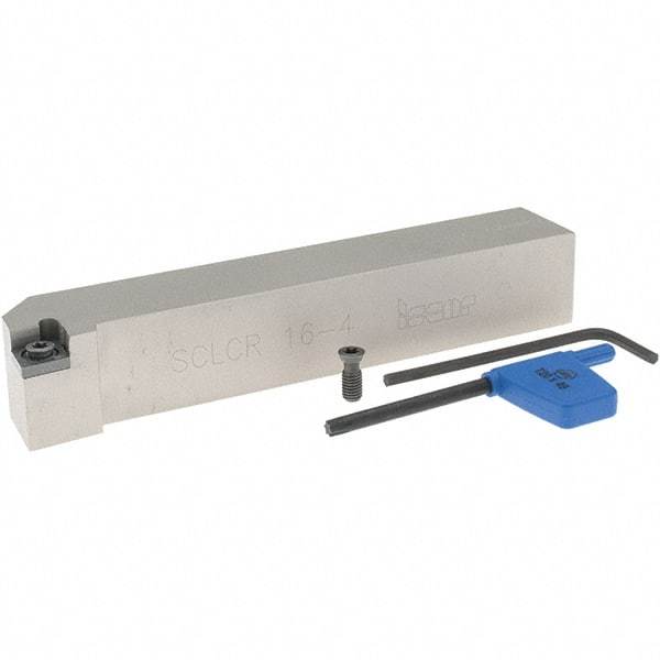 Iscar - SCLC, Right Hand Cut, 1" Shank Height x 1" Shank Width, Neutral Rake Indexable Turning Toolholder - 6" OAL, CC.T 43.. Insert Compatibility, Series Isoturn - USA Tool & Supply