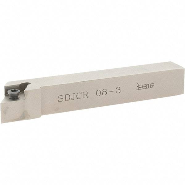 Iscar - SDJC, Right Hand Cut, 1/2" Shank Height x 1/2" Shank Width, Neutral Rake Indexable Turning Toolholder - 3-1/2" OAL, DC..3 Insert Compatibility, Series Isoturn - USA Tool & Supply
