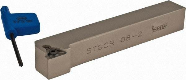 Iscar - STGC, Right Hand Cut, 91° Lead Angle, 1/2" Shank Height x 1/2" Shank Width, Neutral Rake Indexable Turning Toolholder - 3-1/2" OAL, TC.. Insert Compatibility, Series Isoturn - USA Tool & Supply