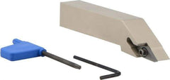 Iscar - SVJC, Left Hand Cut, 93° Lead Angle, 3/4" Shank Height x 3/4" Shank Width, Neutral Rake Indexable Turning Toolholder - 4-1/2" OAL, VC..33.. Insert Compatibility, Series Isoturn - USA Tool & Supply