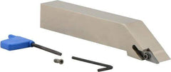 Iscar - SVJC, Left Hand Cut, 93° Lead Angle, 1" Shank Height x 1" Shank Width, Neutral Rake Indexable Turning Toolholder - 6" OAL, VCM..33.. Insert Compatibility, Series Isoturn - USA Tool & Supply