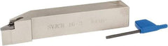 Iscar - SVJC, Right Hand Cut, 3° Lead Angle, 1" Shank Height x 1" Shank Width, Neutral Rake Indexable Turning Toolholder - 6" OAL, VC..33.. Insert Compatibility, Series Isoturn - USA Tool & Supply
