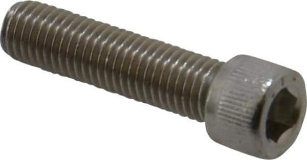 Value Collection - 1/4-28 UNF Hex Socket Drive, Socket Cap Screw - Grade 316 Stainless Steel, Uncoated, 1" Length Under Head - USA Tool & Supply
