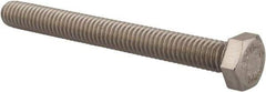 Value Collection - 5/16-18 UNC, 3" Length Under Head Hex Head Cap Screw - Fully Threaded, Grade 316 Stainless Steel, Uncoated, 1/2" Hex - USA Tool & Supply