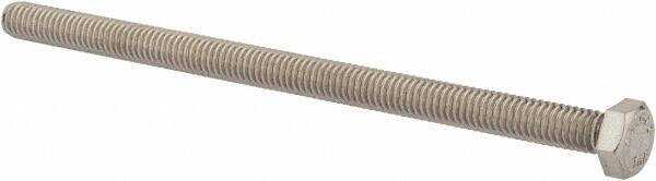 Value Collection - 5/16-18 UNC, 5-1/2" Length Under Head Hex Head Cap Screw - Fully Threaded, Grade 316 Stainless Steel, Uncoated, 1/2" Hex - USA Tool & Supply