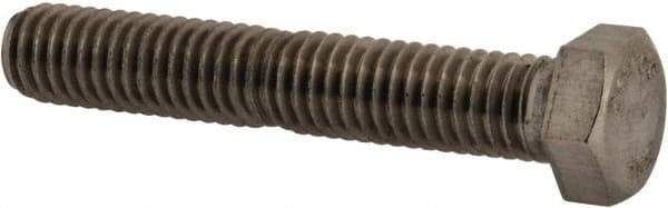 Value Collection - 3/8-16 UNC, 2-1/4" Length Under Head Hex Head Cap Screw - Fully Threaded, Grade 316 Stainless Steel, Uncoated, 9/16" Hex - USA Tool & Supply