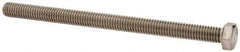 Value Collection - 3/8-16 UNC, 5-1/2" Length Under Head Hex Head Cap Screw - Fully Threaded, Grade 316 Stainless Steel, Uncoated, 9/16" Hex - USA Tool & Supply