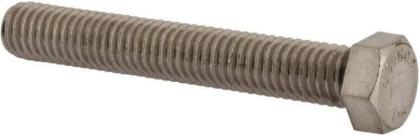 Value Collection - 7/16-14 UNC, 3" Length Under Head Hex Head Cap Screw - Fully Threaded, Grade 316 Stainless Steel, Uncoated, 5/8" Hex - USA Tool & Supply