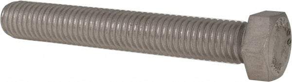 Value Collection - 1/2-13 UNC, 3-1/2" Length Under Head Hex Head Cap Screw - Fully Threaded, Grade 316 Stainless Steel, Uncoated, 3/4" Hex - USA Tool & Supply