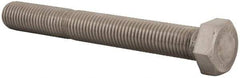 Value Collection - 1-8 UNC, 8" Length Under Head Hex Head Cap Screw - Fully Threaded, Grade 316 Stainless Steel, Uncoated, 1-1/2" Hex - USA Tool & Supply