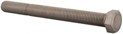 Value Collection - 1-8 UNC, 10" Length Under Head Hex Head Cap Screw - Fully Threaded, Grade 316 Stainless Steel, Uncoated, 1-1/2" Hex - USA Tool & Supply