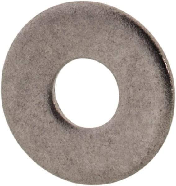 Value Collection - #2 Screw, Grade 316 Stainless Steel Standard Flat Washer - 3/32" ID x 1/4" OD, 0.025" Thick, Plain Finish - USA Tool & Supply