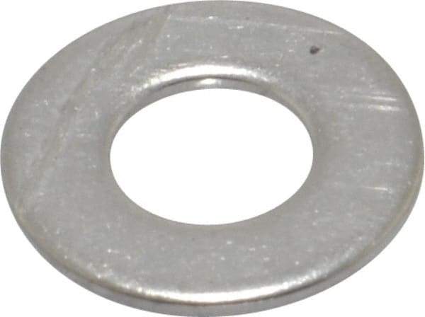Value Collection - #10 Screw, Grade 316 Stainless Steel Standard Flat Washer - 13/64" ID x 7/16" OD, 0.031" Thick, Plain Finish - USA Tool & Supply