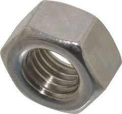 Value Collection - 5/16-24 UNF Stainless Steel Right Hand Hex Nut - 1/2" Across Flats, 7/64" High, Uncoated - USA Tool & Supply
