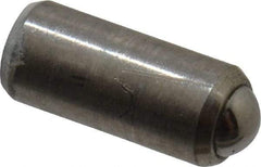 Gibraltar - 0.284" Body Length x 1/8" Body Diam, 0.5 Lb Init to 1 Lb Final End Force, Stainless Steel Press Fit Ball Plunger - 0.093" Ball Diam, 0.035" Max Ball Reach, +0.0010; +0.0020" Tolerance - USA Tool & Supply
