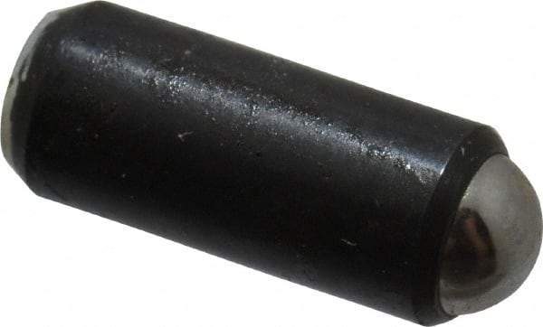 Gibraltar - 0.44" Body Length x 3/16" Body Diam, 1 Lb Init to 2.5 Lb Final End Force, Steel Press Fit Ball Plunger - 5/32" Ball Diam, 0.058" Max Ball Reach, +0.0010; +0.0020" Tolerance - USA Tool & Supply