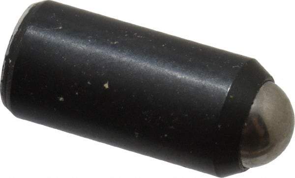 Gibraltar - 0.525" Body Length x 1/4" Body Diam, 1.5 Lb Init to 3.5 Lb Final End Force, Steel Press Fit Ball Plunger - 3/16" Ball Diam, 0.07" Max Ball Reach, +0.0010; +0.0020" Tolerance - USA Tool & Supply