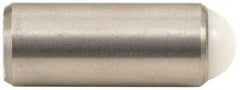 Gibraltar - 0.284" Body Length x 1/8" Body Diam, 0.5 Lb Init to 1 Lb Final End Force, Stainless Steel Press Fit Ball Plunger - 0.093" Ball Diam, 0.035" Max Ball Reach, +0.0010; +0.0020" Tolerance - USA Tool & Supply