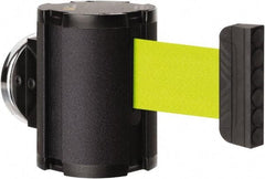 Lavi Industries - 3-1/2" High x 2-1/2" Long x 2-1/2" Wide Magnetic Wall Mount Barrier - Aluminum, Powdercoat Finish, Black, Use with Magnetic Wall Mount Barriers - USA Tool & Supply