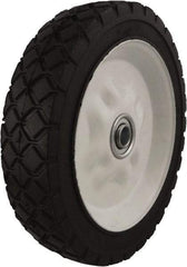 Marathon Industries - 7 Inch Diameter x 1-1/2 Inch Wide, Rubber Caster Wheel - 60 Lb. Capacity, 1-3/8 Inch Hub Length, 1/2 Inch Axle Diameter - USA Tool & Supply