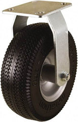 Marathon Industries - 8" Diam x 3-19/64" Wide x 10" OAH Top Plate Mount Rigid Caster - Polyurethane, 275 Lb Capacity, 4 x 4-1/2" Plate - USA Tool & Supply