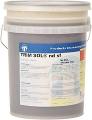 Master Fluid Solutions - Trim SOL ndsf, 5 Gal Pail Cutting & Grinding Fluid - Water Soluble, For Cutting, Grinding - USA Tool & Supply