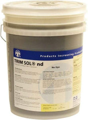 Master Fluid Solutions - Trim SOL nd, 5 Gal Pail Cutting & Grinding Fluid - Water Soluble, For Cutting, Grinding - USA Tool & Supply