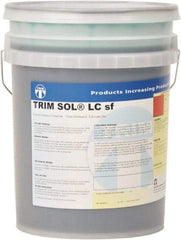 Master Fluid Solutions - Trim SOL LC sf, 5 Gal Pail Cutting & Grinding Fluid - Water Soluble, For Cutting, Grinding - USA Tool & Supply