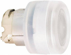 Schneider Electric - 22mm Mount Hole, Flush, Pushbutton Switch Only - Round, White Pushbutton, Nonilluminated, Momentary (MO) - USA Tool & Supply