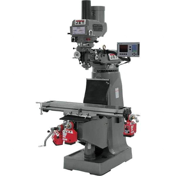 Jet - Knee Milling Machines Spindle Speed Control: Electronic Variable Speed Table Length (Inch): 9 - USA Tool & Supply