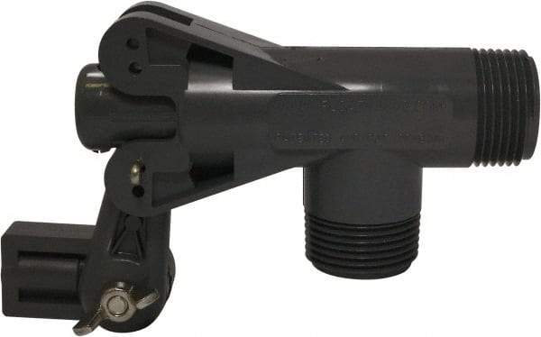Control Devices - 1" Pipe, PVC, Angle Pattern-Single Seat, Mechanical Float Valve - 100 psi, MNPT End Connections - USA Tool & Supply