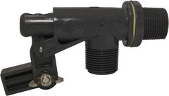 Control Devices - 3/4" Pipe, PVC, Angle Pattern-Single Seat, Mechanical Float Valve - 100 psi, MNPT End Connections - USA Tool & Supply