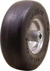Marathon Industries - 3-19/64" Wide x 9" High x 4" Deep Smooth Flat Free Hand Truck Tire - 300 Lb Load Capacity - USA Tool & Supply