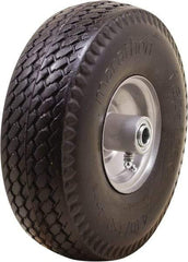 Marathon Industries - 3-19/64" Wide x 10-1/2" High x 4" Deep Flat Free Hand Truck Tire - 300 Lb Load Capacity - USA Tool & Supply