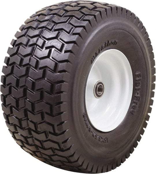 Marathon Industries - 6-7/64" Wide x 15" High x 7" Deep Turf Flat Free Hand Truck Tire - 500 Lb Load Capacity - USA Tool & Supply