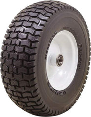 Marathon Industries - 4-1/2" Wide x 13" High x 7" Deep Turf Flat Free Hand Truck Tire - 400 Lb Load Capacity - USA Tool & Supply