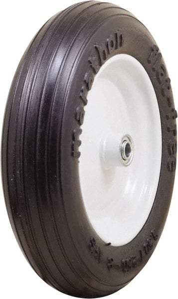 Marathon Industries - 3-13/64" Wide x 13" High x 4" Deep Flat Free Hand Truck Tire - 300 Lb Load Capacity - USA Tool & Supply