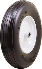 Marathon Industries - 3-45/64" Wide x 15-1/2" High x 4" Deep Flat Free Hand Truck Tire - 500 Lb Load Capacity - USA Tool & Supply