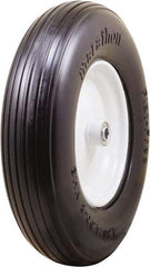 Marathon Industries - 3-45/64" Wide x 15-1/2" High x 4" Deep Flat Free Hand Truck Tire - 500 Lb Load Capacity - USA Tool & Supply