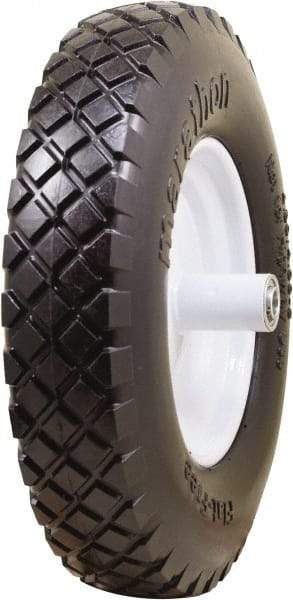 Marathon Industries - 3-45/64" Wide x 15-1/2" High x 6" Deep Flat Free Hand Truck Tire - 500 Lb Load Capacity - USA Tool & Supply