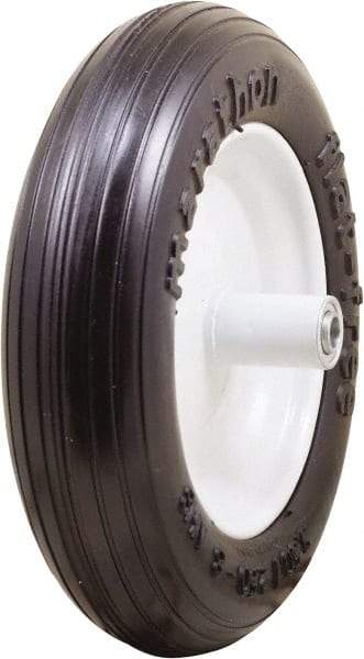 Marathon Industries - 3-13/64" Wide x 13" High x 6" Deep Flat Free Hand Truck Tire - 300 Lb Load Capacity - USA Tool & Supply