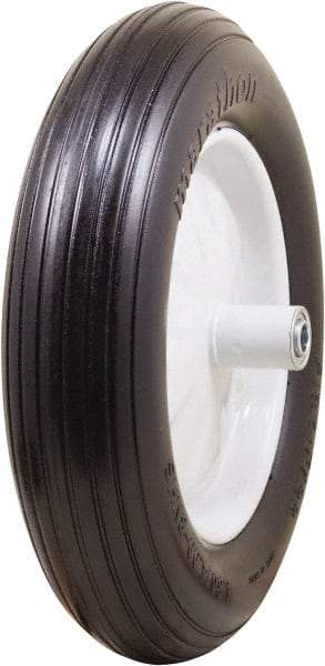 Marathon Industries - 3-45/64" Wide x 15-1/2" High x 6" Deep Flat Free Hand Truck Tire - 500 Lb Load Capacity - USA Tool & Supply