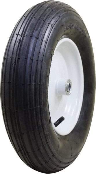 Marathon Industries - 3-25/64" Wide x 15-1/2" High x 4" Deep Pneumatic Hand Truck Tire - 400 Lb Load Capacity - USA Tool & Supply