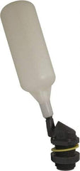 Control Devices - 1/2" Pipe, PVC, Angle Pattern-Single Seat, Mechanical Float Valve - 100 psi, MNPT End Connections - USA Tool & Supply