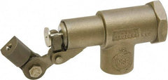Control Devices - 3/8" Pipe, Stainless Steel, Angle Pattern-Single Seat, Mechanical Float Valve - 85 psi, FIP End Connections - USA Tool & Supply